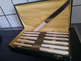 12 anciens COUTEAUX, dans leur COFFRET d'origine