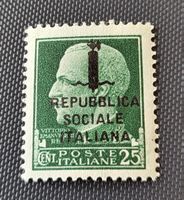 Italien Sozialrepublik 1944 briefmarke
