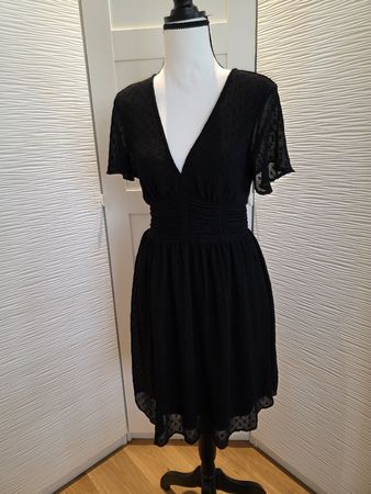 Schickes Sommerkleid, schwarz, Grösse 38 - Neuwertig!