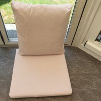 Sitzkissen und Rückenkissen beige für Lounge