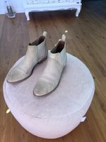 Stiefeletten Damen beige Schlangenprint