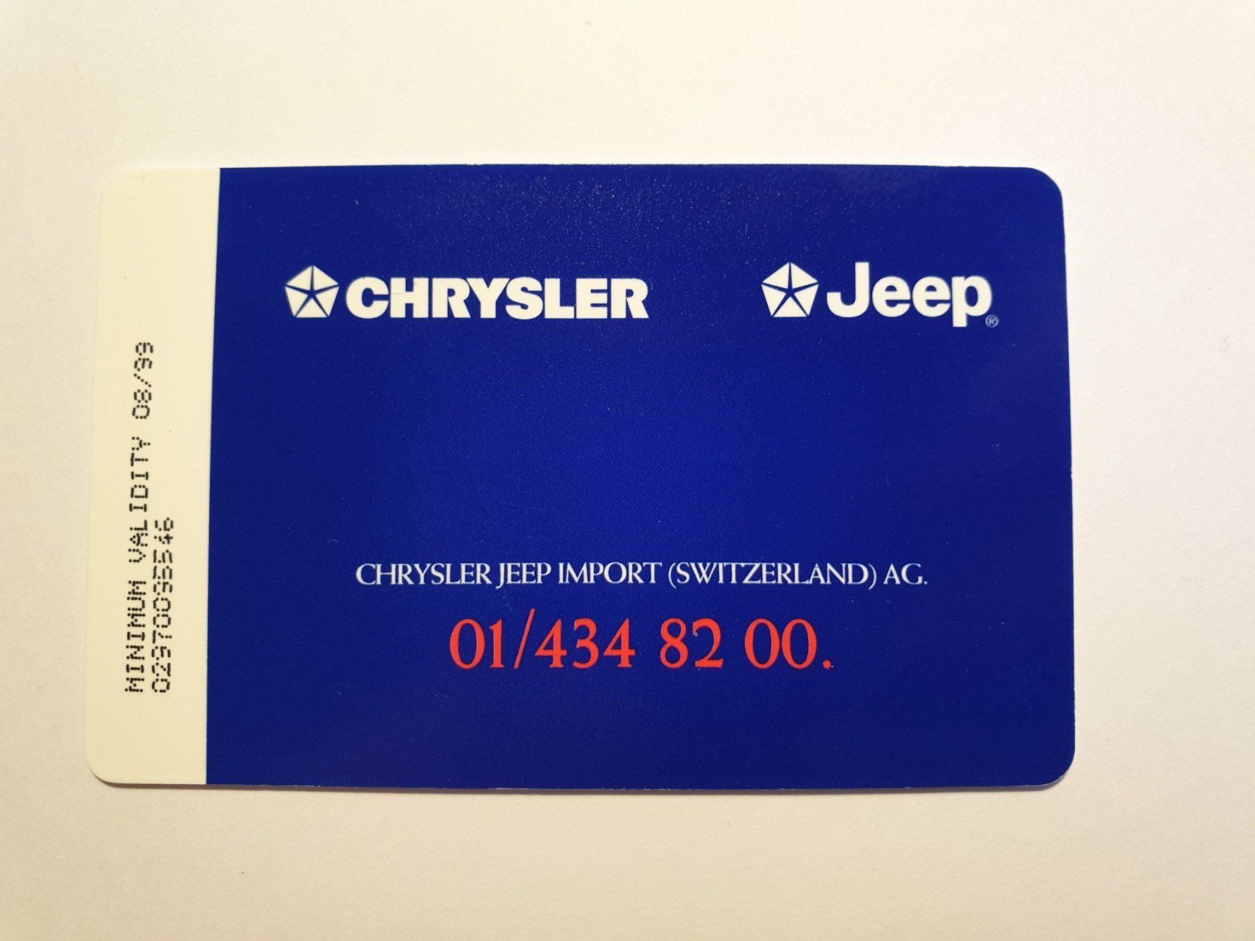 Cartes de téléphone: Chrysler Jeep ungebr – Neuf (Voir description) à Rain par chesz 1