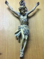 Handgeschnitzter Jesus - Grabschmuck