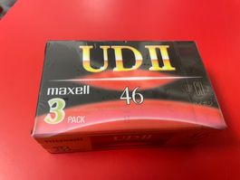 2 x MAXELL UD-II 46 Chrom Audio Kassetten im Originalzustand