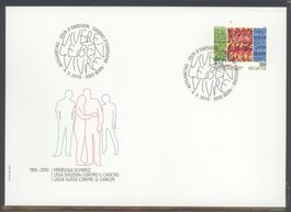 2010, FDC, 100 Jahre Krebsliga Schweiz (Nr. 1343)