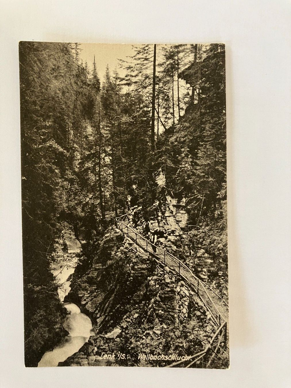 Cartoline postali: Postkarte von Lenk, Wallbachschlucht – Nuovo (secondo la descrizione) da Lenk im Simmental venduto da Jrg7410