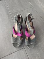 High Heels grau/pink  Grösse 37