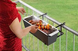 Balkon Geländergrill "Bruce"