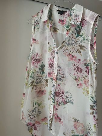 H&M leichte Bluse Top Blumen 🌺