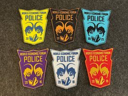 Konvolut Badges World Economic Forum Police