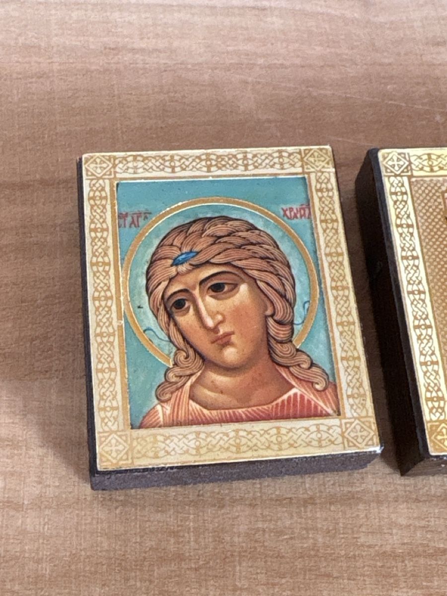 Tutte le decorazioni: 3 Heiligen Bild auf Holz / klein – Usato da Rümlang venduto da SchumBru10 2