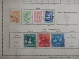 Kolumbien Sammlung II auf uralten Vordruckseiten. Siehe Besc