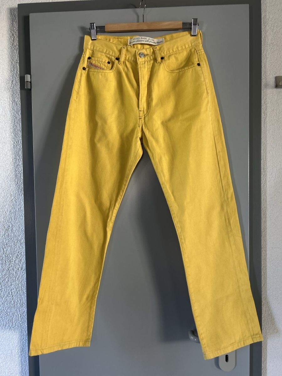 Diesel Jeans: Diesel Basic Jeans Yellow Denim Size 30 Regular Fit – Neu (gemäss Beschreibung) aus Saland von ele_vc96