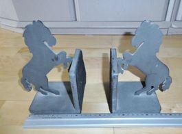 2er Set Metall Buch Stütze Buchhalter – Forme Pferd