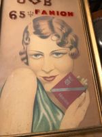 Ancienne publicité cigarettes JOB Werbeschild Zigarette