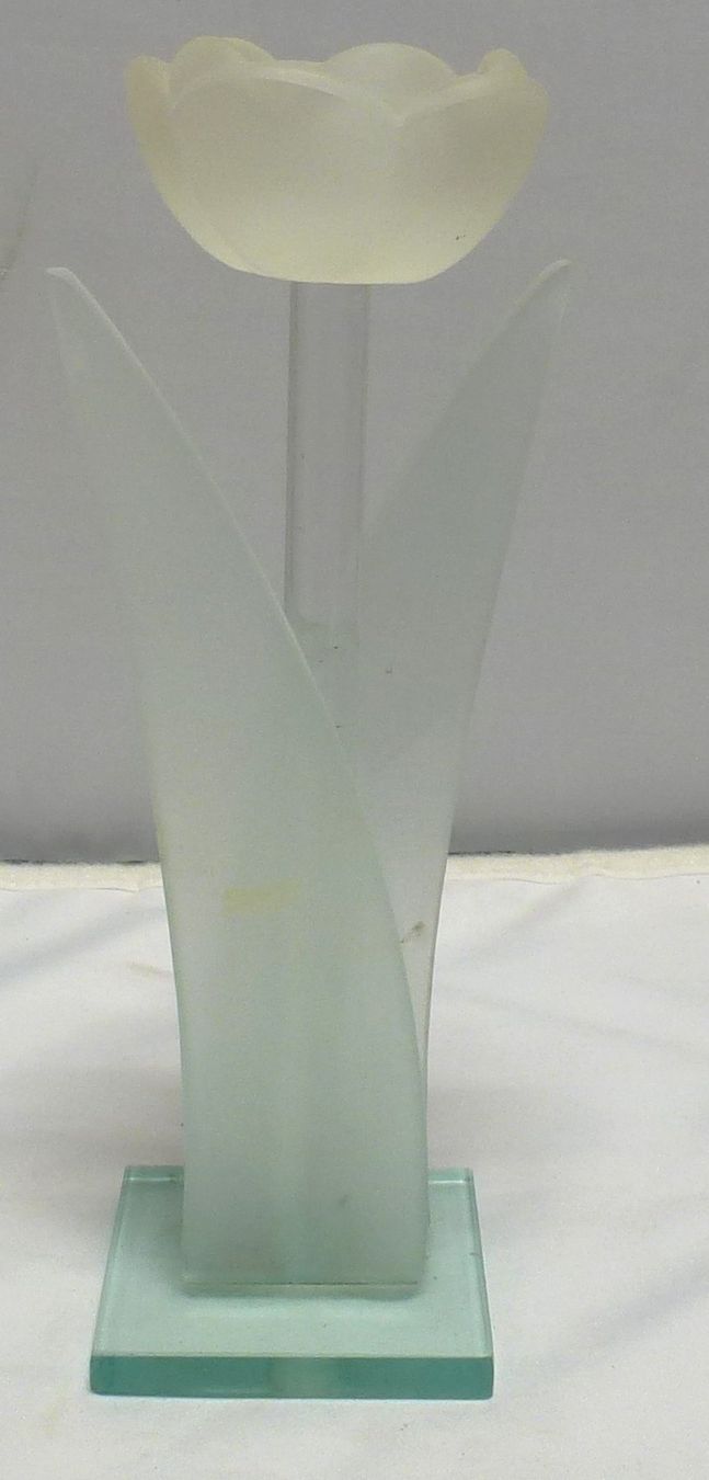 Portacandele: Kerzenhalter Glas-Rose – Usato da Murgenthal venduto da B.StM 3