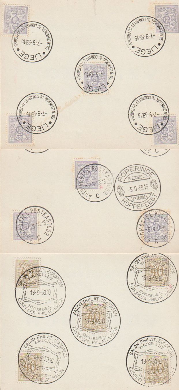 Alle Briefmarken: Timbres cachets exposition philatélique Bruxelles Liège – Gebraucht aus Crans-Montana von kira56 2
