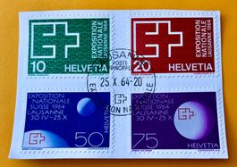 Nr.402/403/404/405 GESTEMPELT 1963 Expo Lausanne(5) 