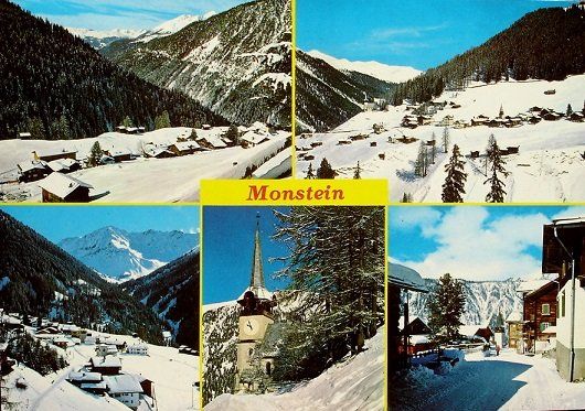 Cartoline postali: DAVOS Monstein – Usato da Jona venduto da philajona