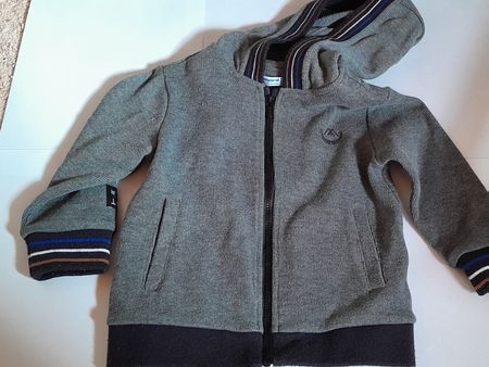 Mayoral Baby Jacke mit Kapuze, Grösse 92, Grau Melange