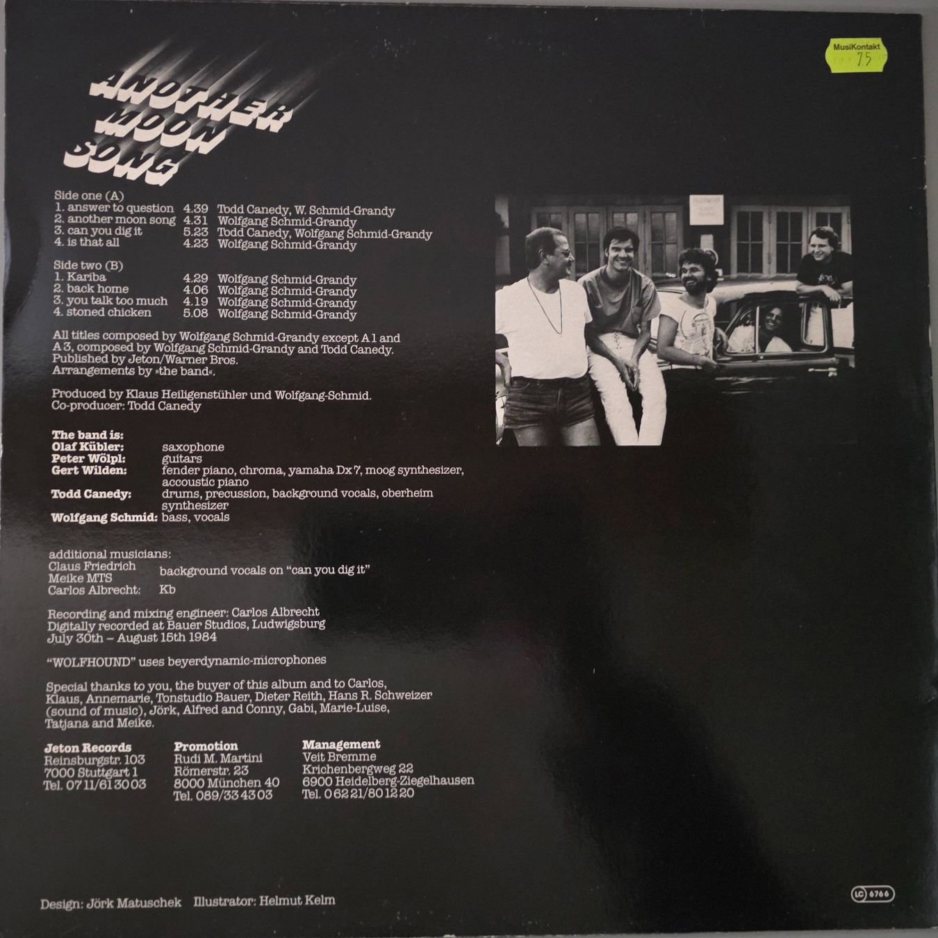 Dischi in vinile: Wolfhound LP – Another Moon Song – Usato da Root venduto da atelier22 1