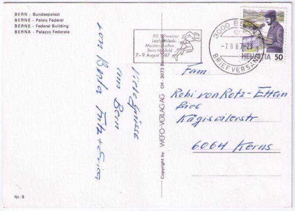 Cartes postales: Bern - Bundeshaus mit Aare – D'occasion à Binningen par Mountainrider 1