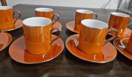 Espressotassen mit Unterteller 8er Set von LSA
