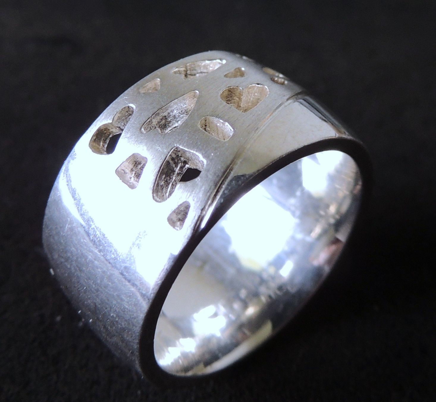 Anelli: Zeitloser Silber 925 Fingerring Gr. 55 – Usato da Waldenburg venduto da schaller707 3