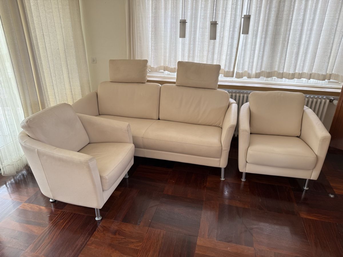 Divani: Intertime Design-Wohnlandschaft aus Echtleder, Sofa / Sessel – Usato da Grafstal venduto da cacau25 2