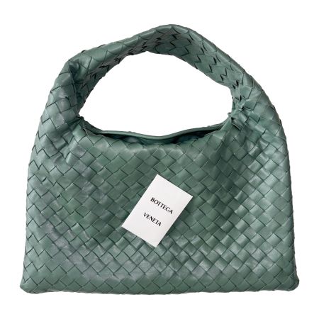 [Excellent] Green Bottega Veneta Small Hop Hobo Bag