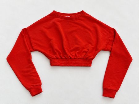 Crop Sweatshirt Rot Gr. M