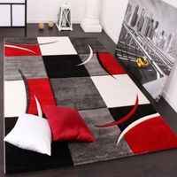 Teppich Karo Rot  160x230 cm NEU