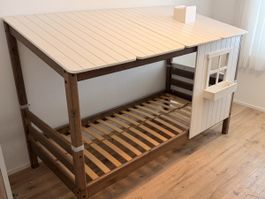 Kinderbett, Flexa Hausbett, inkl. Matratze