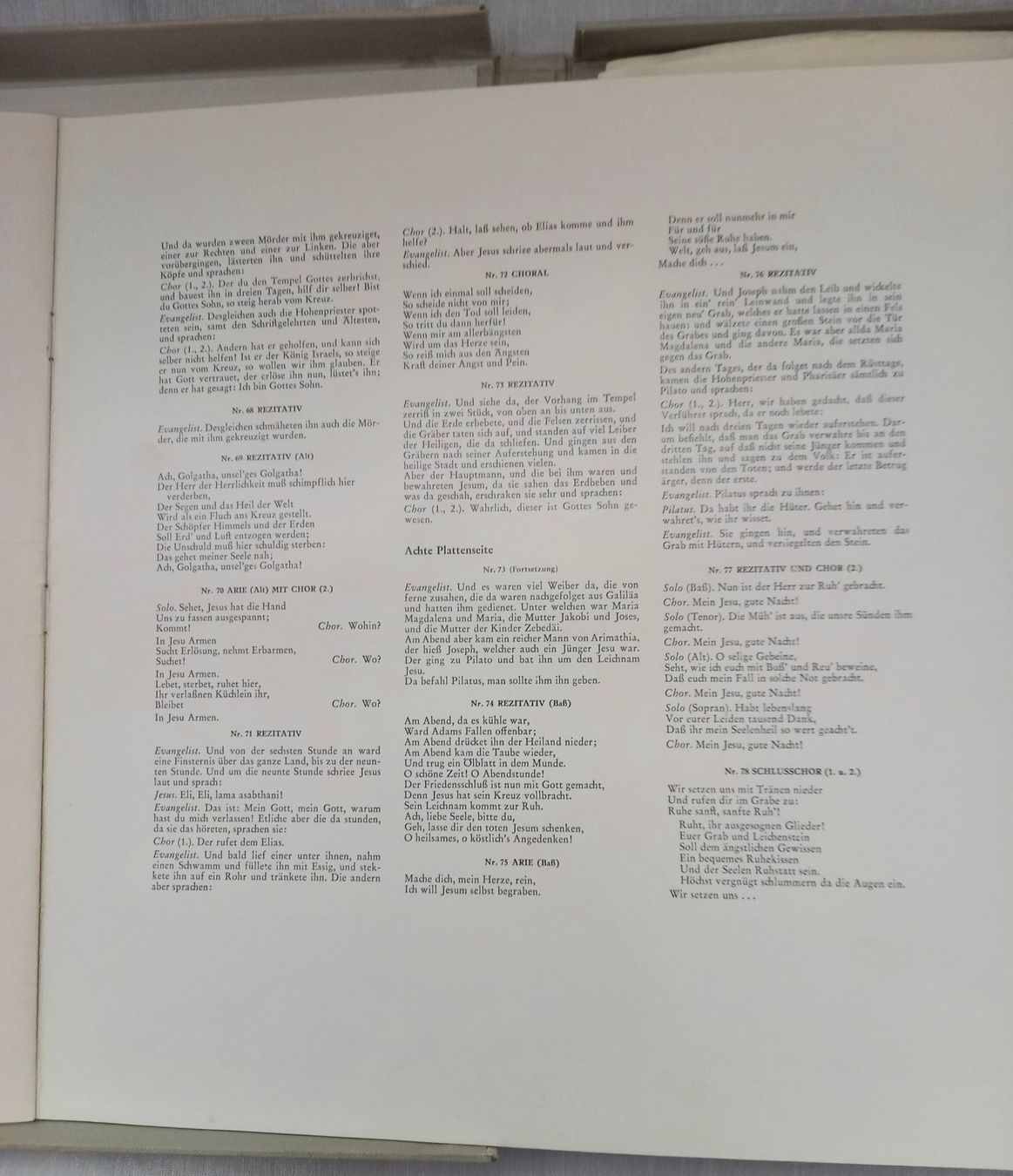 Dischi in vinile: LP-Sammlung "MATTHÄUS-PASSION" – Nuovo (secondo la descrizione) da Binningen venduto da mar_2jlr 9