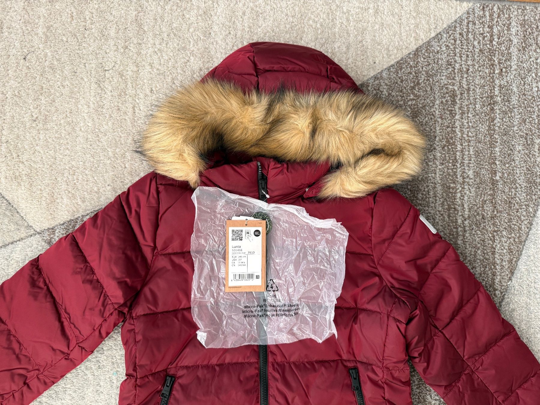 Reima Giacche & Cappotti: Winterjacke Wintermantel Reima Lunta Gr.146 – Nuovo e nell'imballaggio originale da Zürich venduto da makmakmak 3