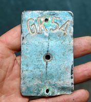 VELONUMMER Kanton Graubünden 1954 - 24265 - GR 54