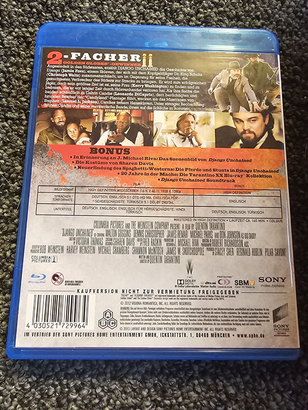 Tutti i DVDs: Django Unchained Blu-Ray  – Usato da Ruswil venduto da jan_bxl5 1