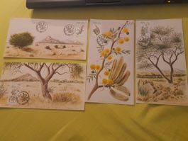 🇿🇦 Timbre d'art rares, Afrique du Sud, 5 pièces unique!