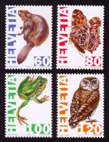 1995_876-879_BEDROHTE EINHEIMISCHE TIERARTEN_ Serie ! **