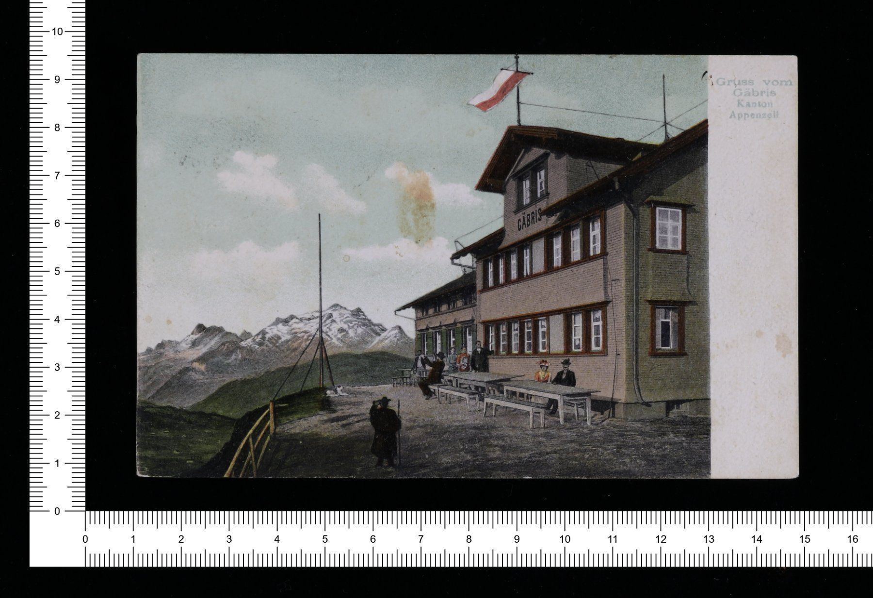 Cartoline postali: Gruss vom Gäbris Kanton Appenzell – Usato da Riehen venduto da Tignanello1