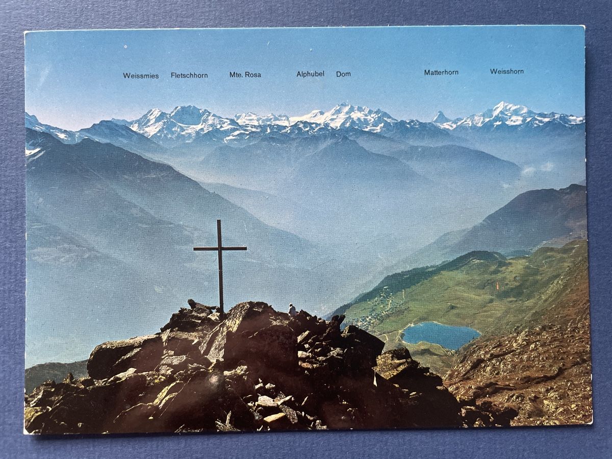 Ansichtskarten: Vintage Ansichtskarte Bergpanorama Bettmerhorn, Top – Gebraucht aus Neuhausen am Rheinfall von Arielle55