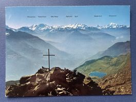 Vintage Ansichtskarte Bergpanorama Bettmerhorn, Top
