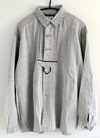 🔝👔 Hemd Trachtenhemd 100% Leinen Overshirt