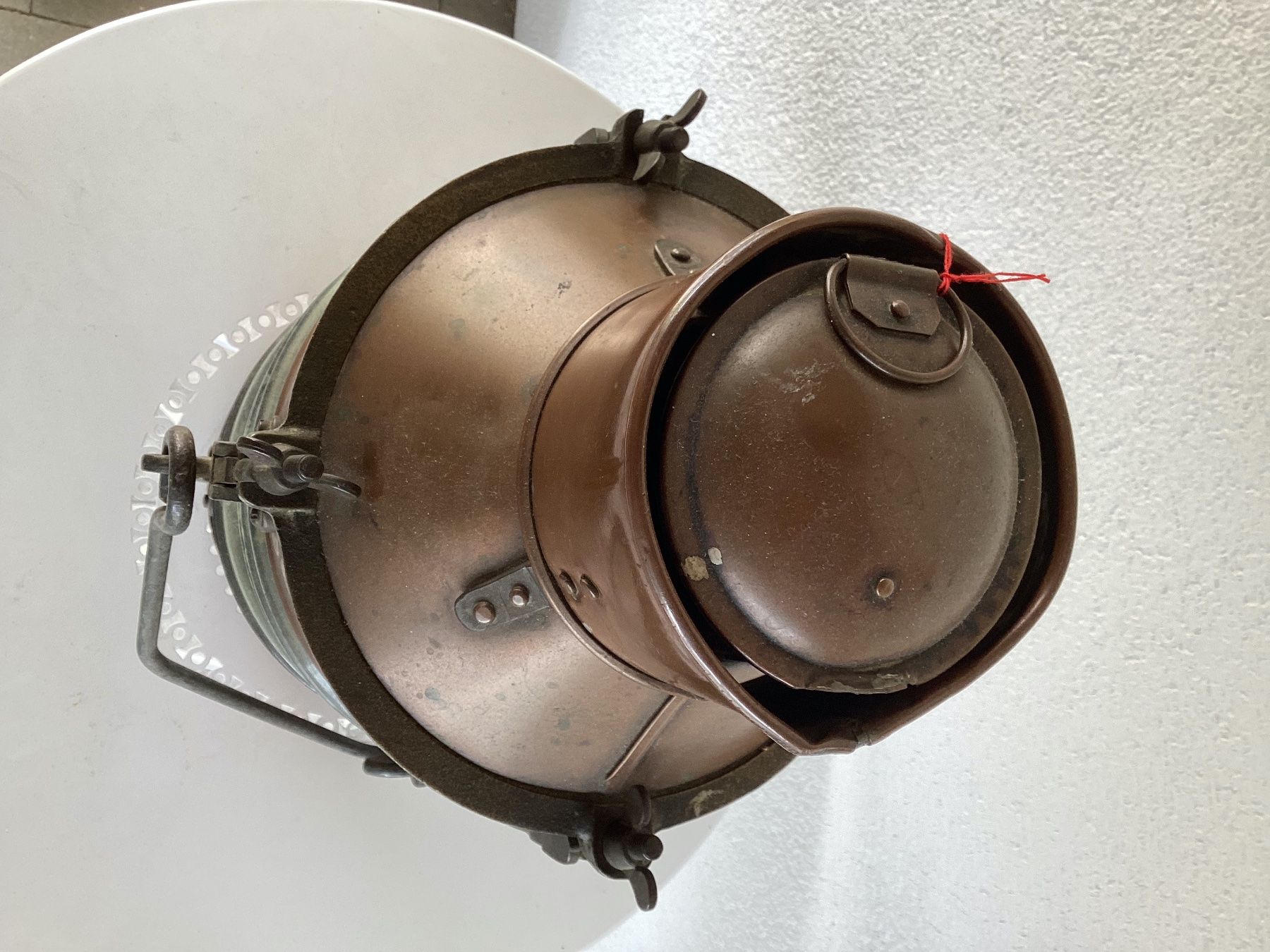 Lampade: Schiffslampe Schiff Laterne Lampe Kupfer Glasgow England – Usato da Seftigen venduto da Dominus_Providebit 4