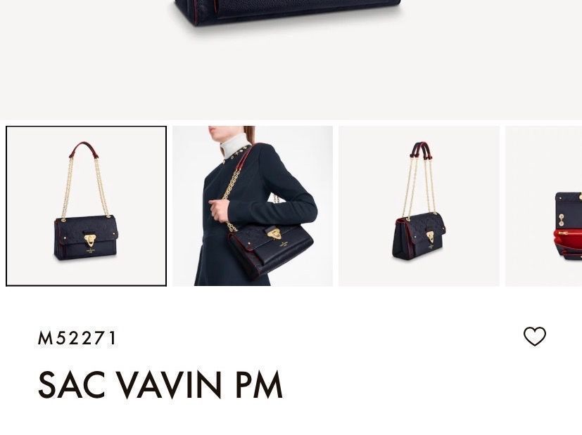 Sac à main Louis Vuitton Vavin en toile monogram et cuir naturel