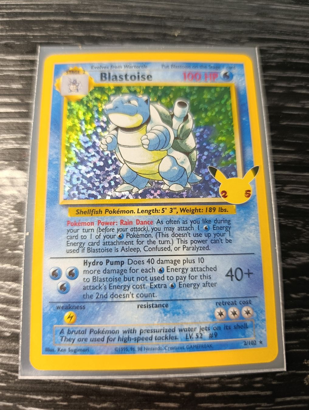 Pokémon Sammelbilder & Trading cards: Carte Pokémon Blastoise 25 ans célébration  – Gebraucht aus Yverdon-les-Bains von cashkiller