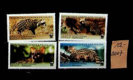 CENTRAFRIQUE  SÉRIE TIMBRES NEUFS** 2007 COTE 12 EUROS /U472