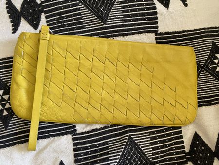 Vintage Leder Clutch DKNY