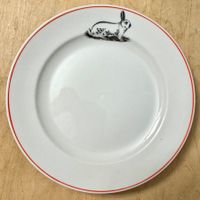 Langenthaler Porzellan Kaninchen 1950 Speiseteller