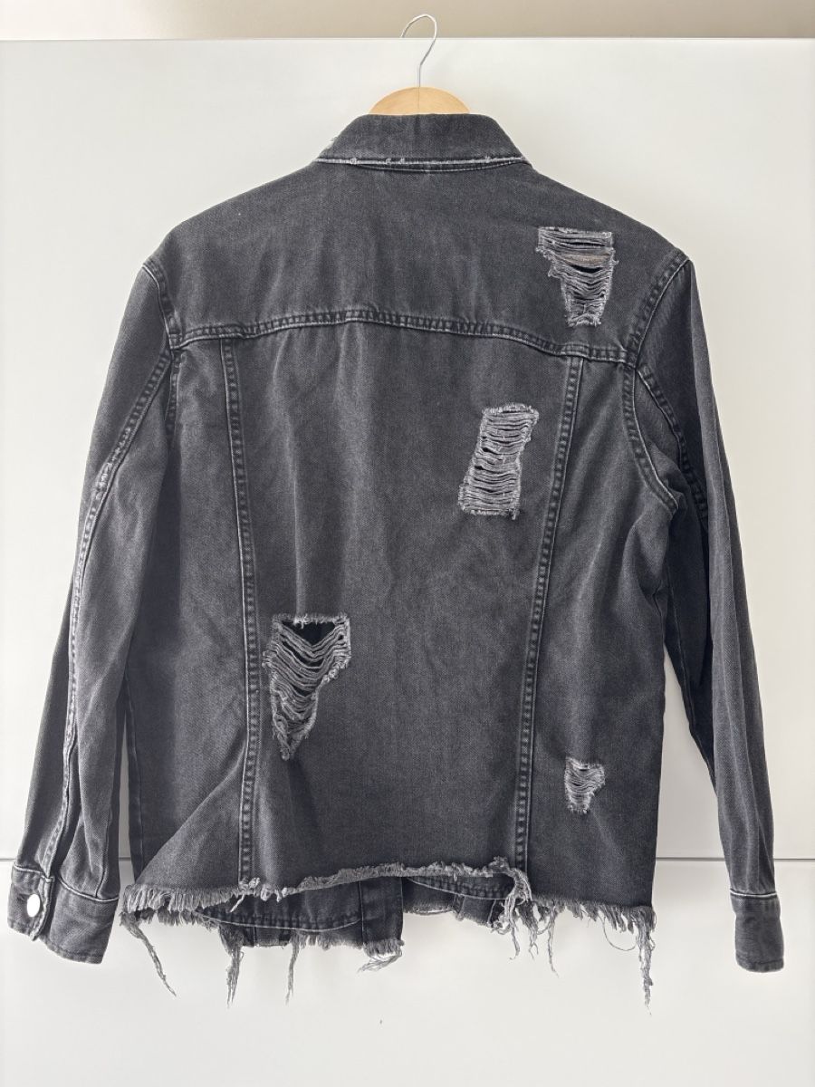 H&M Giacche: Jeansjacke schwarz – Nuovo (secondo la descrizione) da Pfäffikon ZH venduto da Coffee44 1